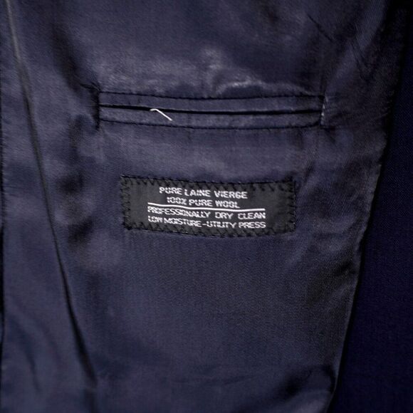 Savile Row‎ Wool Blue 2 Gold Button Blazer 44R - Picture 11 of 15